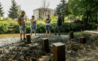 JUSTNature Projekt - Kivitelezés a Százhold Parkban